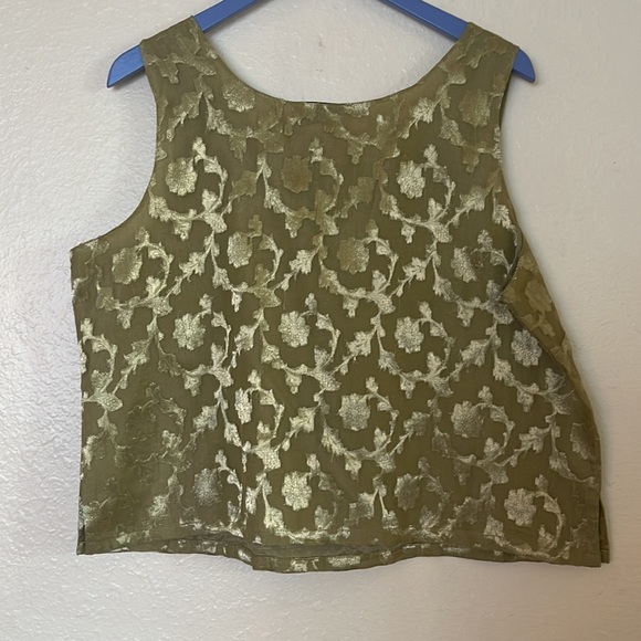 Sandy Starkman embellished tank, 💯 silk, size XL - Picture 3 of 10